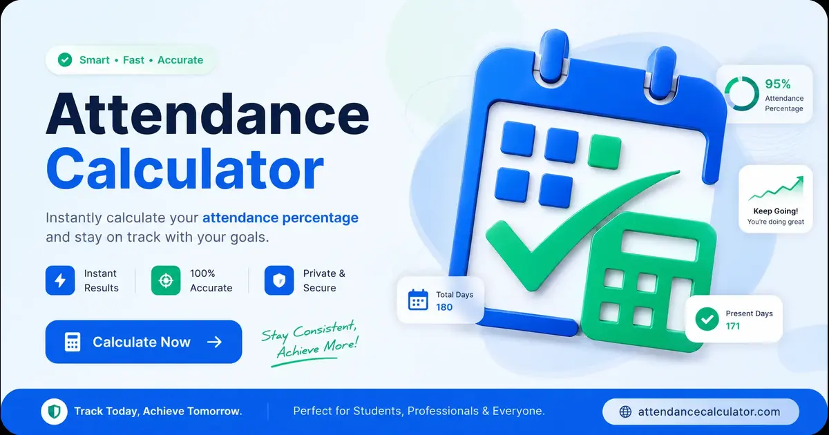 Attendance Calculator - Check Attendance Percentage