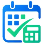 AttendCalc logo - attendance calculator with calendar and checkmark icon